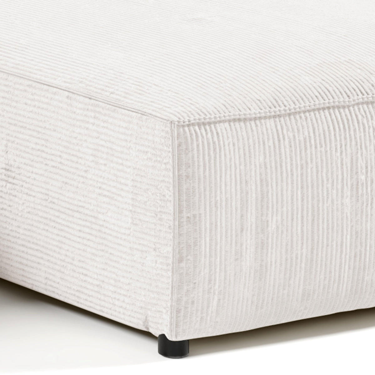 ECKSOFA Isaac 4 Sitzplätze Weiß - Weiß, Holzwerkstoff (294/185cm) - Petits-meubles