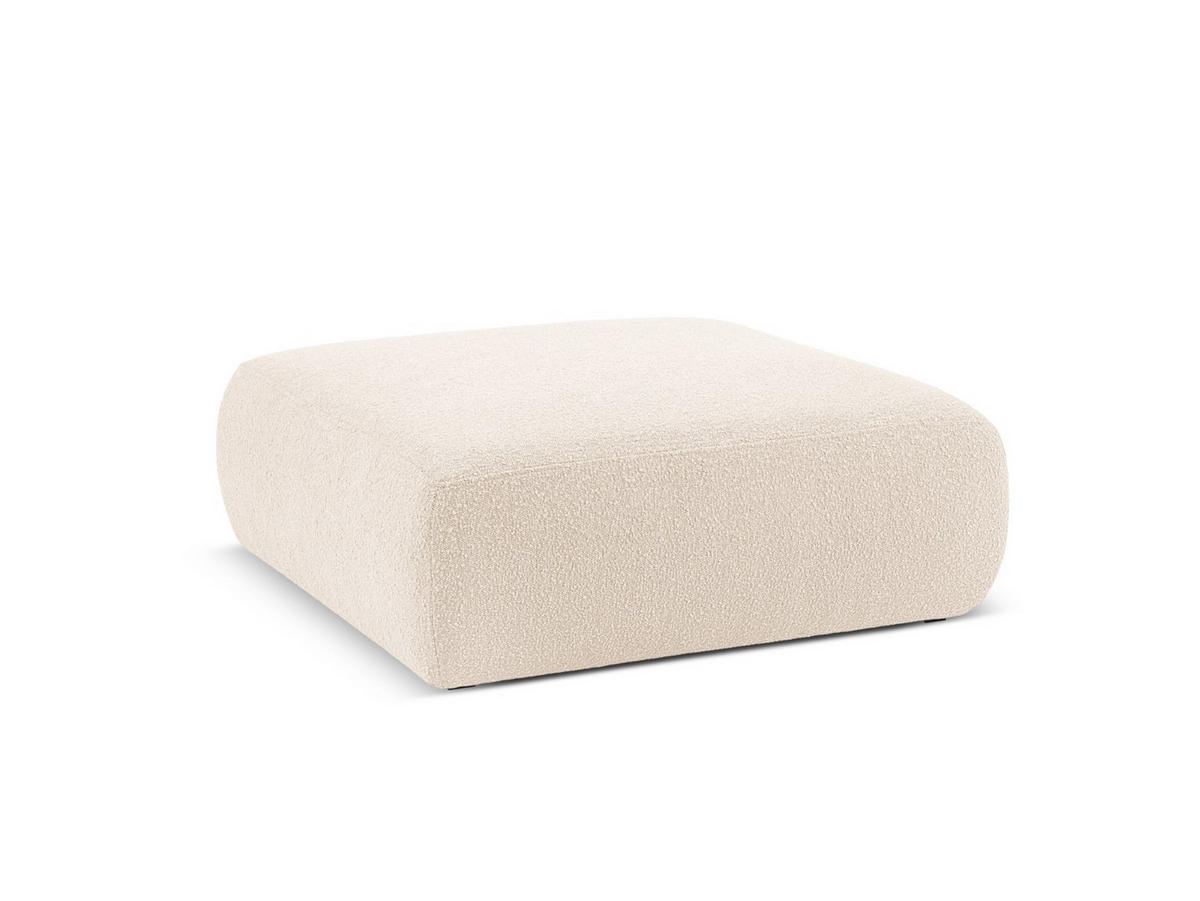 POUF Molino aus Boucle beige - Beige, Textil (100/36/100cm) - Micadoni
