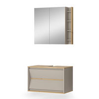 KOUPELNOVÝ NÁBYTEK Edelin Kašmír - kašmírová/světle šedá, kompozitní dřevo (80/50/45cm) - Vicco