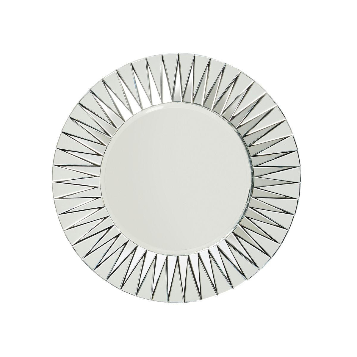 SPIEGEL aus Glas Anémone Ø 100 cm - Silberfarben, Glas (7/100/100cm) - Signature