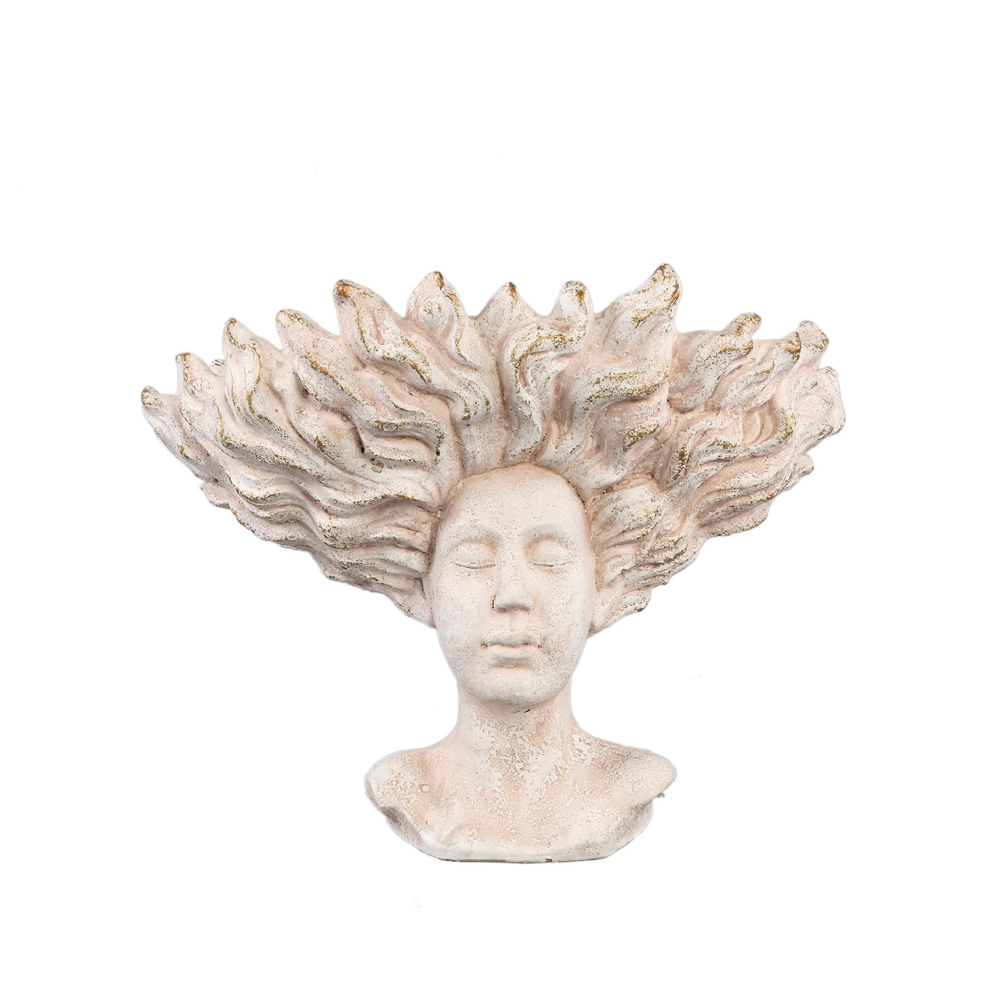 SKULPTUR Kimbere Beige 38/21.5/30cm - Beige, Stein (21.5/30/38cm) - PTMD Collection