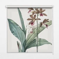 VNÚTORNÁ roleta - okenná roleta - roleta - 100x100 cm - Kvet - sivá, plast (100/100/0.5cm) - TULUP