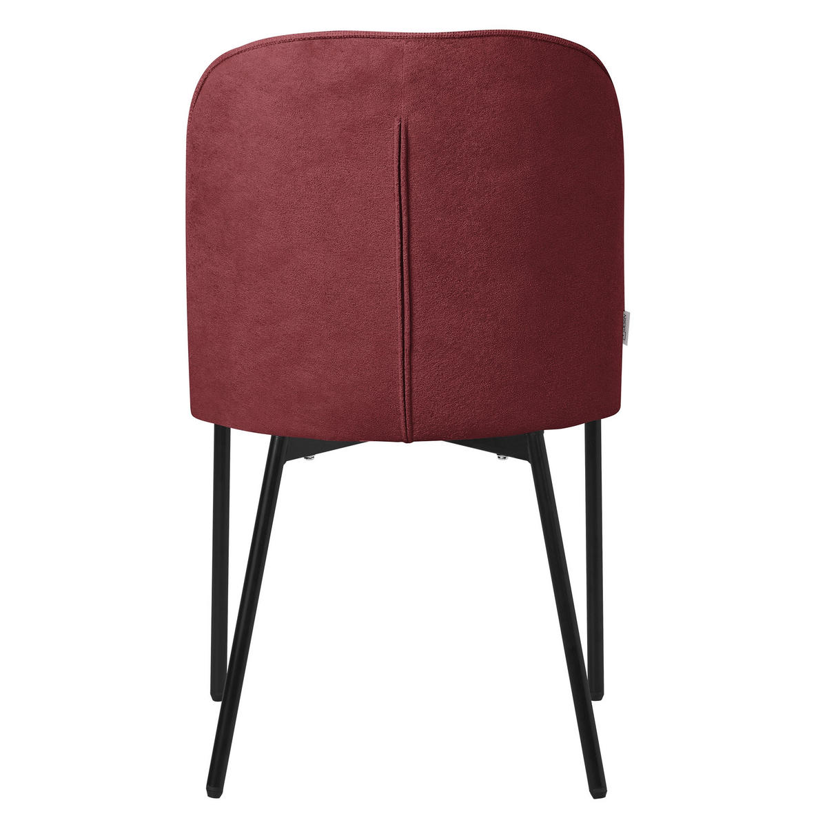 ESSZIMMERSTUHL 6er Set Beige mit Stoffbezug - Rot/Schwarz, Textil/Metall (50/83/63cm) - ML-DESIGN