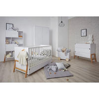 SOBA ZA BEBE 3-dijelni Bijeli - bijela, drvni materijal (161/90/75cm) - Petits-meubles
