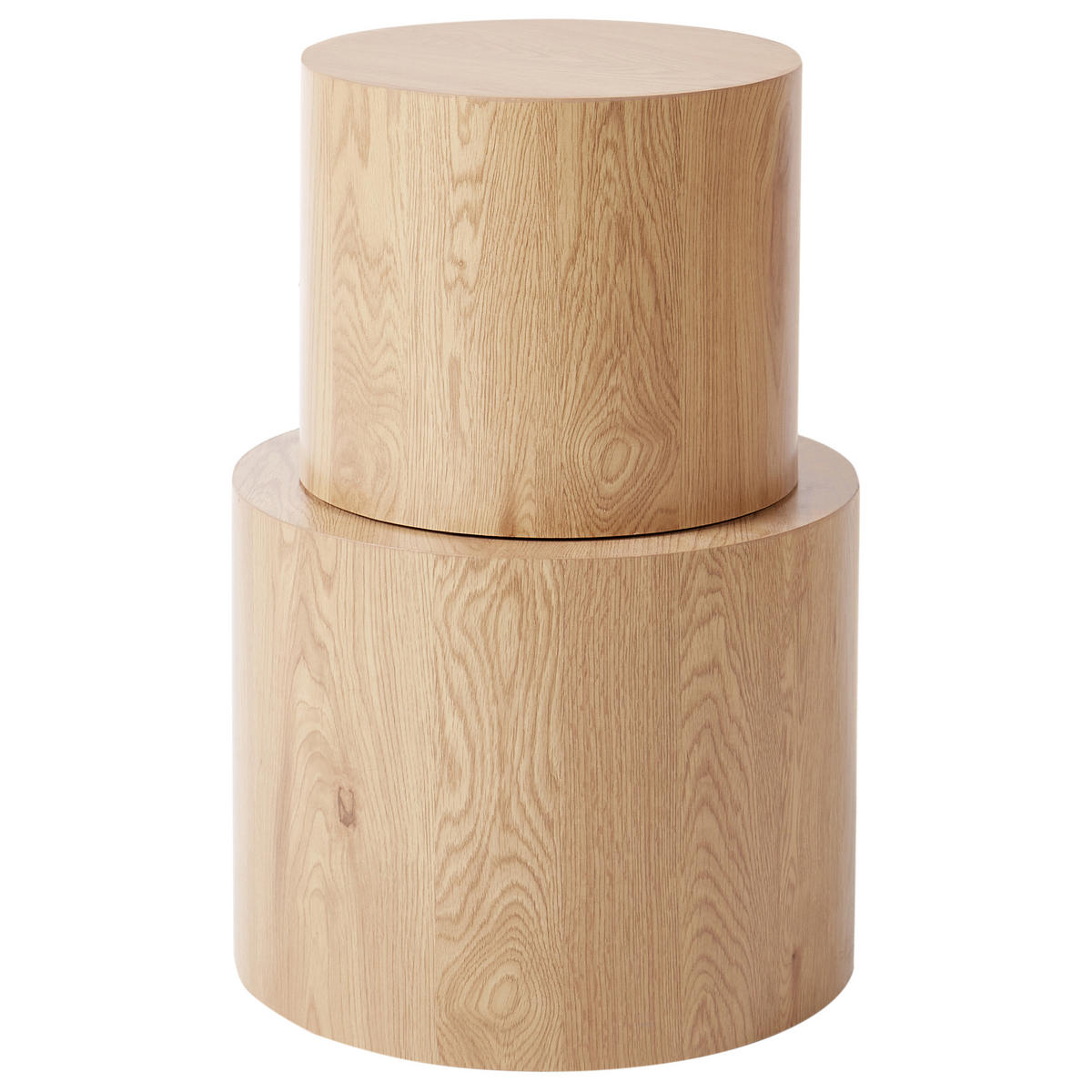 COUCHTISCH 2er-Set Hellbraun Manti - Braun, Holzwerkstoff (48/48/38cm) - Beliani