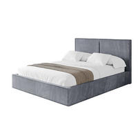 POLSTERBETT mit Bettkasten und Lattenrost, Bett mit Matratze H3/H4 - VANTO 180x200 Grau - Grau, Holzwerkstoff/Textil (180/200cm) - ALTDECOR