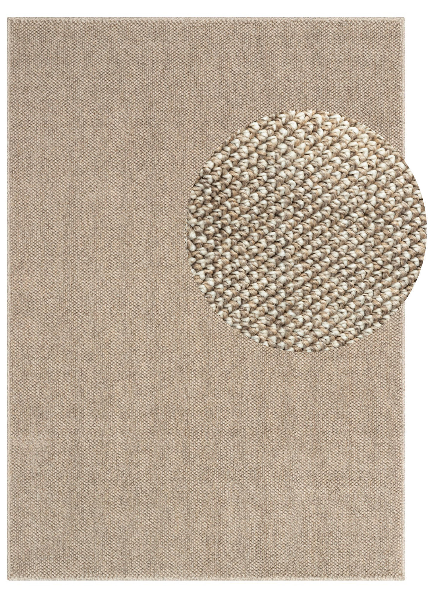 TEPPICH CALMA braun modern 80/150 cm - Braun, Textil (80/150cm) - Tapiso