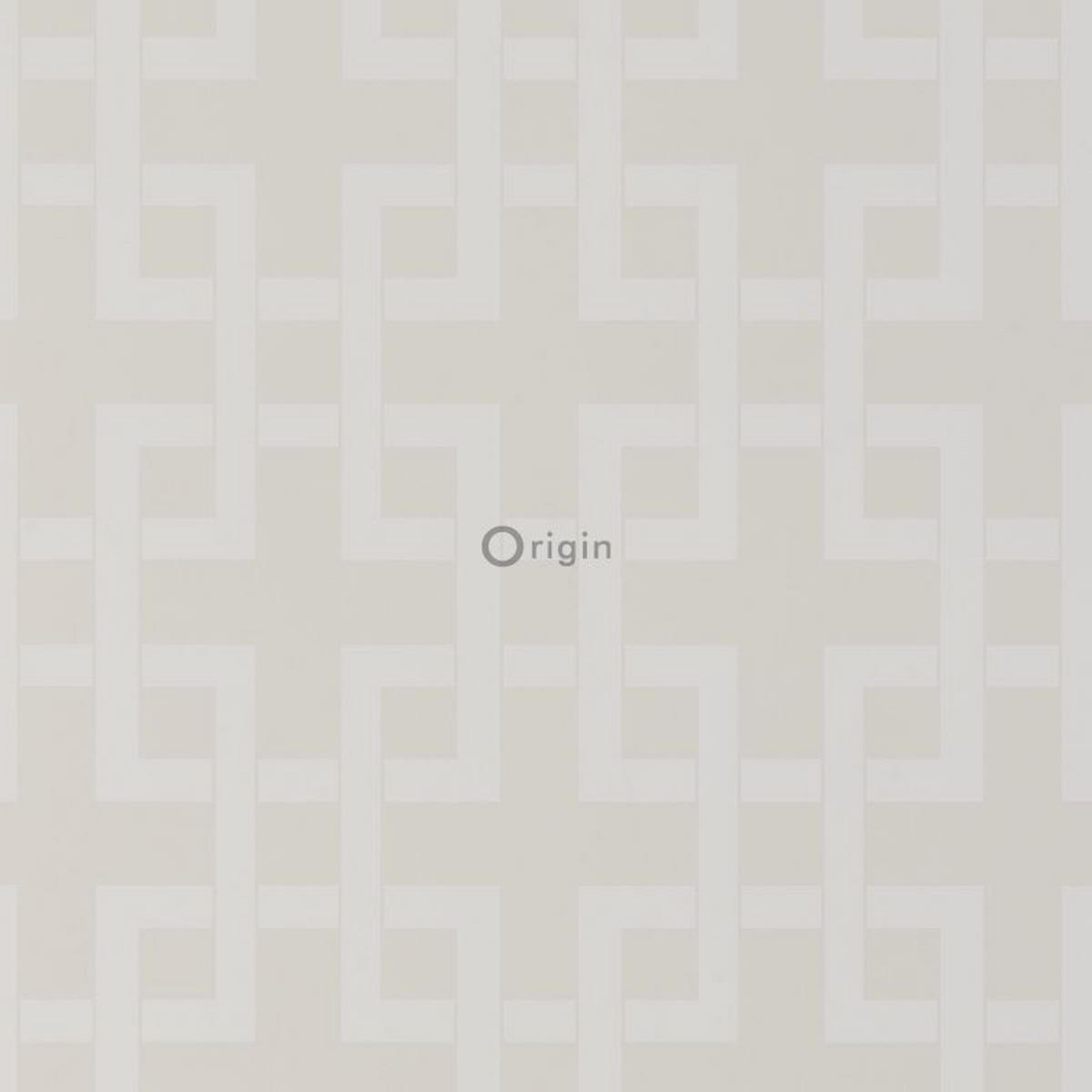 TAPETE geometrisches Motiv 52 cm x 10.05 m - Beige, Papier (52/1000cm) - Origin Wallcoverings