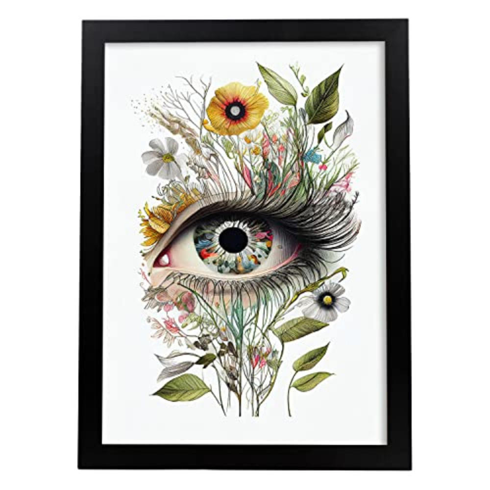 POSTER Ogata Korin A3 Schwarzer Rahmen - Schwarz, Papier (29.7/5/42cm) - Nacnic