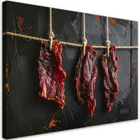 LEINWANDBILD Essen & Trinken 90x60cm - Rot, Textil (90/60cm) - Feeby