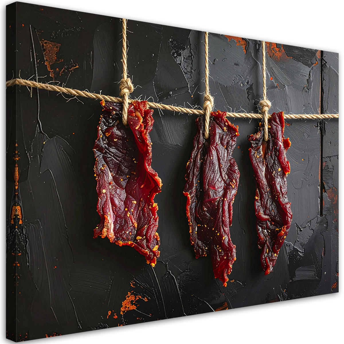 LEINWANDBILD Essen & Trinken 90x60cm - Rot, Textil (90/60cm) - Feeby