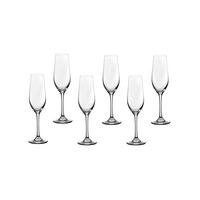 CHAMPAGNERFLÖTE Lagom 240ml - 6er-Set - Transparent - Transparent, Glas (0.22L) - Björn