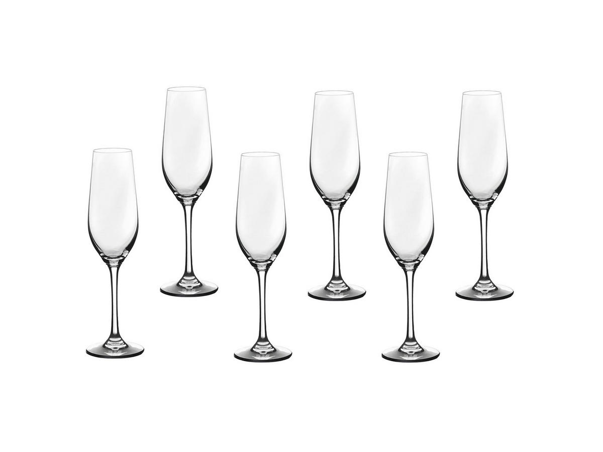 CHAMPAGNERFLÖTE Lagom 240ml - 6er-Set - Transparent - Transparent, Glas (0.22L) - Björn