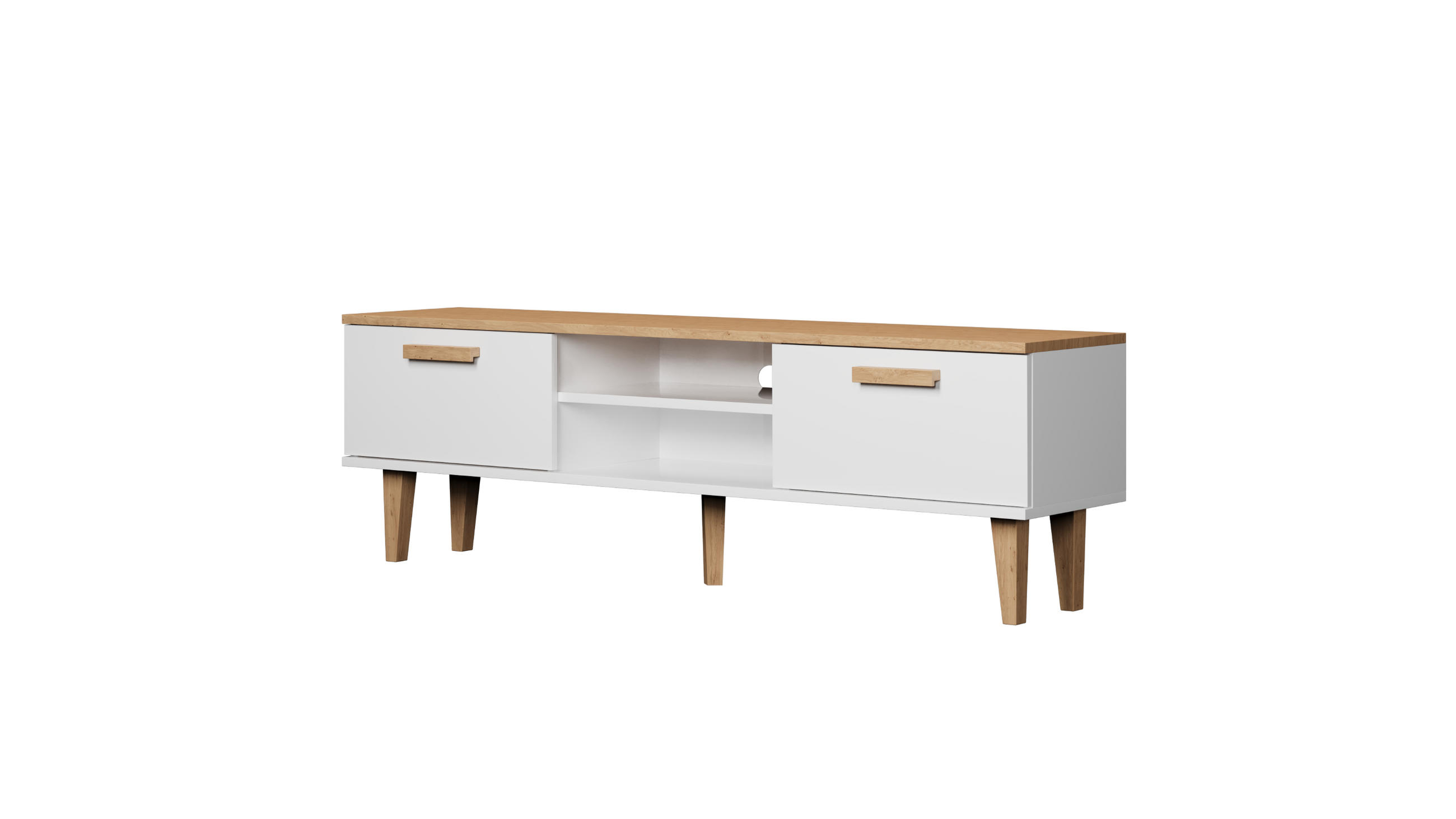 RAUMHIRSCH FURNITURE LOWBOARD Denver II bílý 160/47,2/35 cm