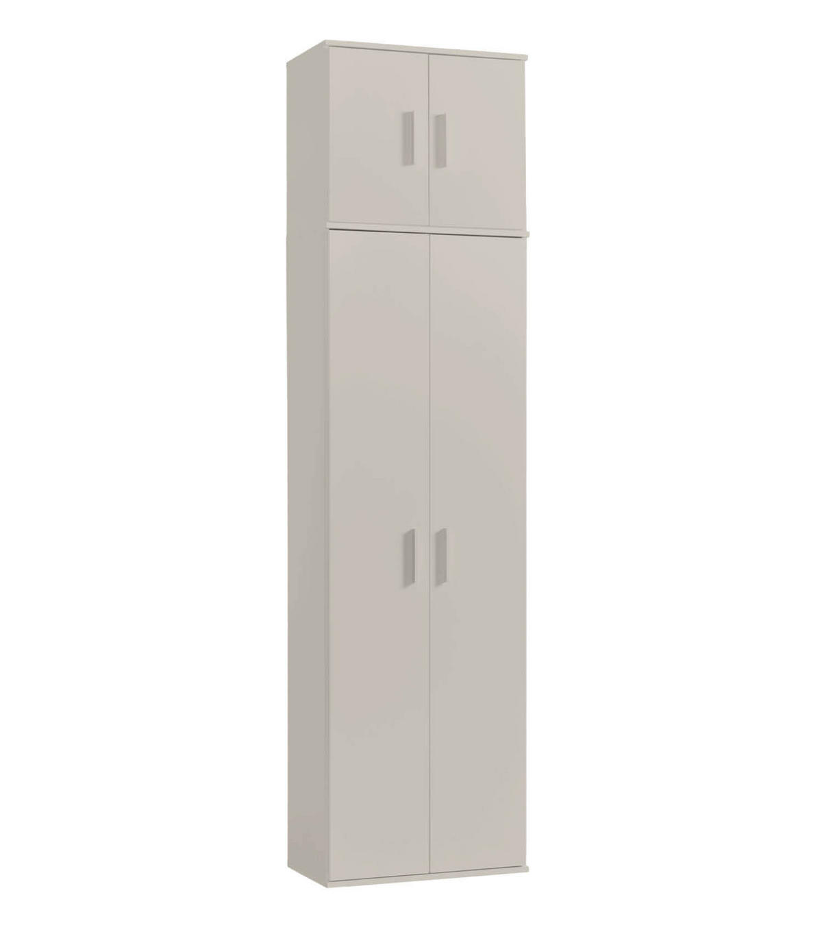 MEHRZWECKSCHRANK Der Extralange - Beige, Holzwerkstoff (60/230/34cm) - Mokebo