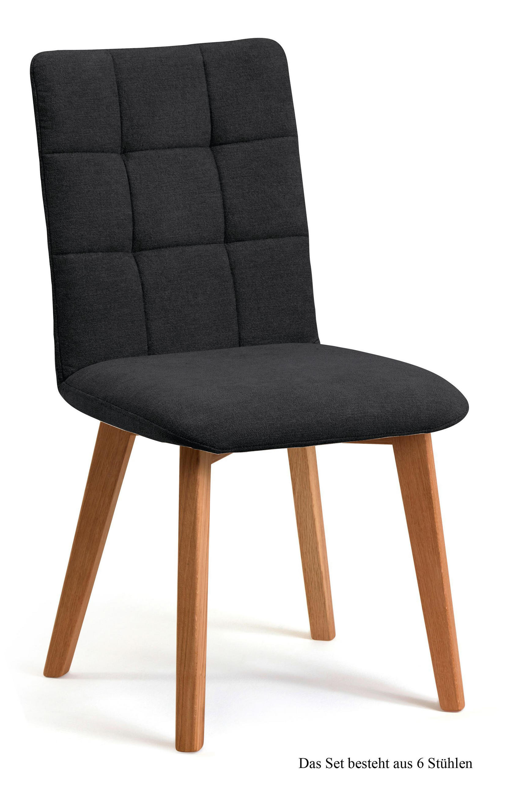 ESSZIMMERSTUHL (6er-Set) Dareen 47x91x60 Eiche geölt/Anthrazit - Eichefarben/Anthrazit, Kunststoff (60/91/47cm) - 58aufmkessel