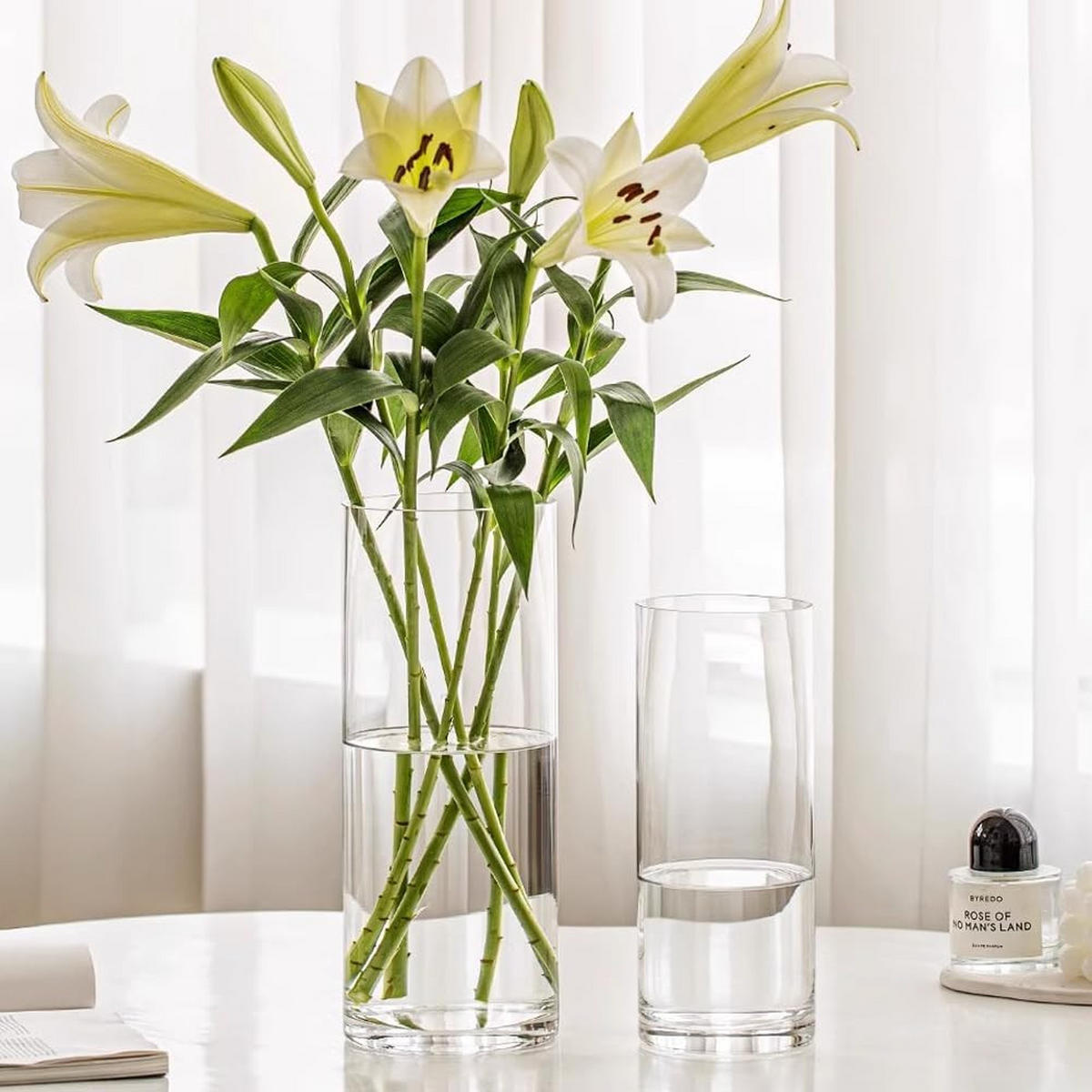 VASE 12*12*25CM - Transparent, Kunststoff (26.5cm) - LIBRATON