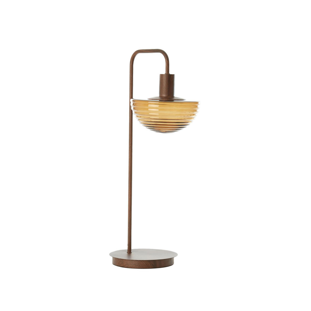 TISCHLAMPE Baylie Braun 30/20/61 cm - Braun, Metall (30/20/61cm) - Light & Living