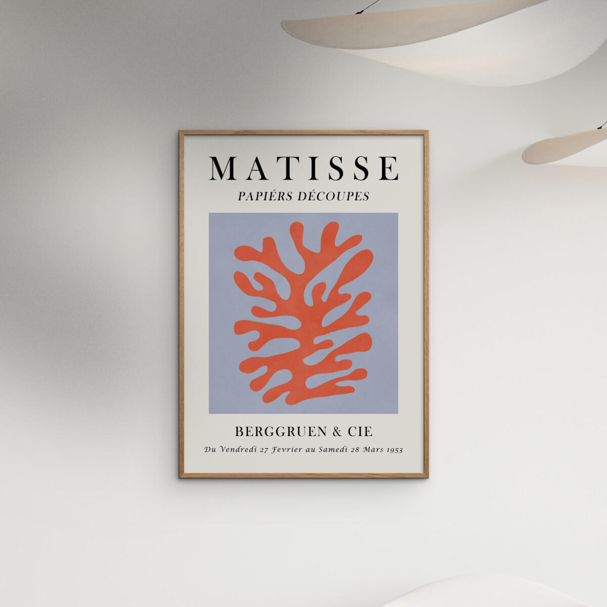 POSTER mit Rahmen Vitor Costa - Matisse floral Poster 8 - Eichefarben/Multicolor, Holz/Papier (30/40cm) - Poster&Frame