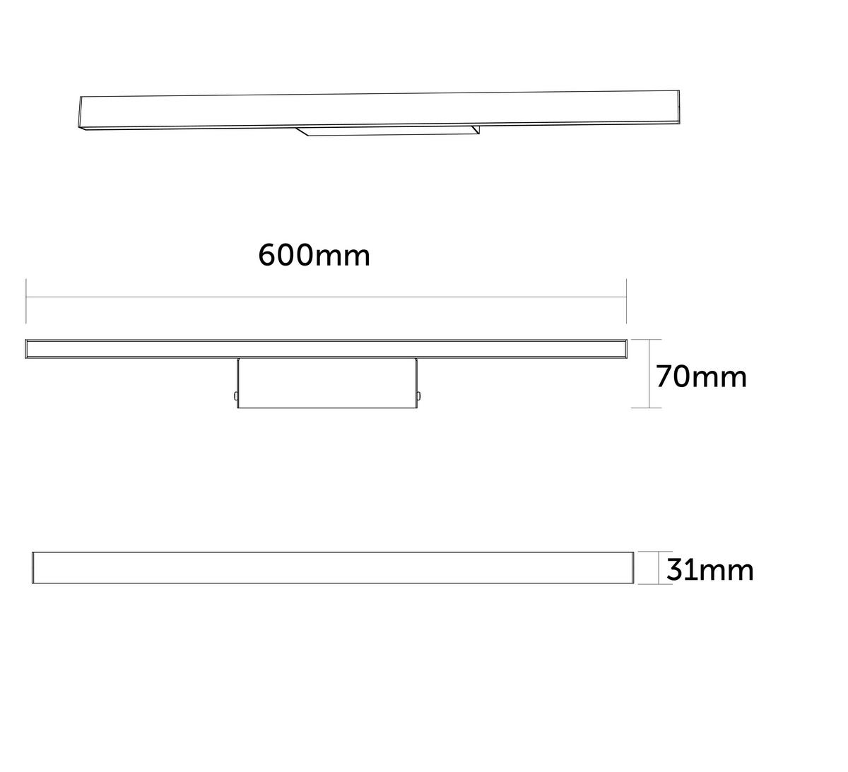 LED-WANDLEUCHTE Rift M - Pink, Metall (60/3.1/7cm) - Lumicom