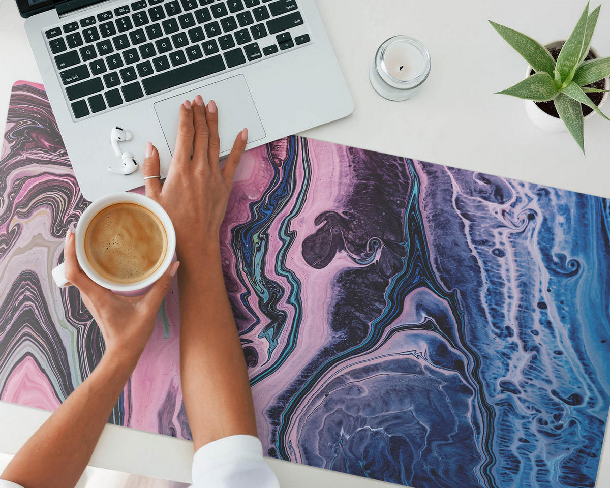 SCHREIBTISCHUNTERLAGE 100x50 cm Rosa - Rosa, Kunststoff (100/50/1.6cm) - Wallfluent