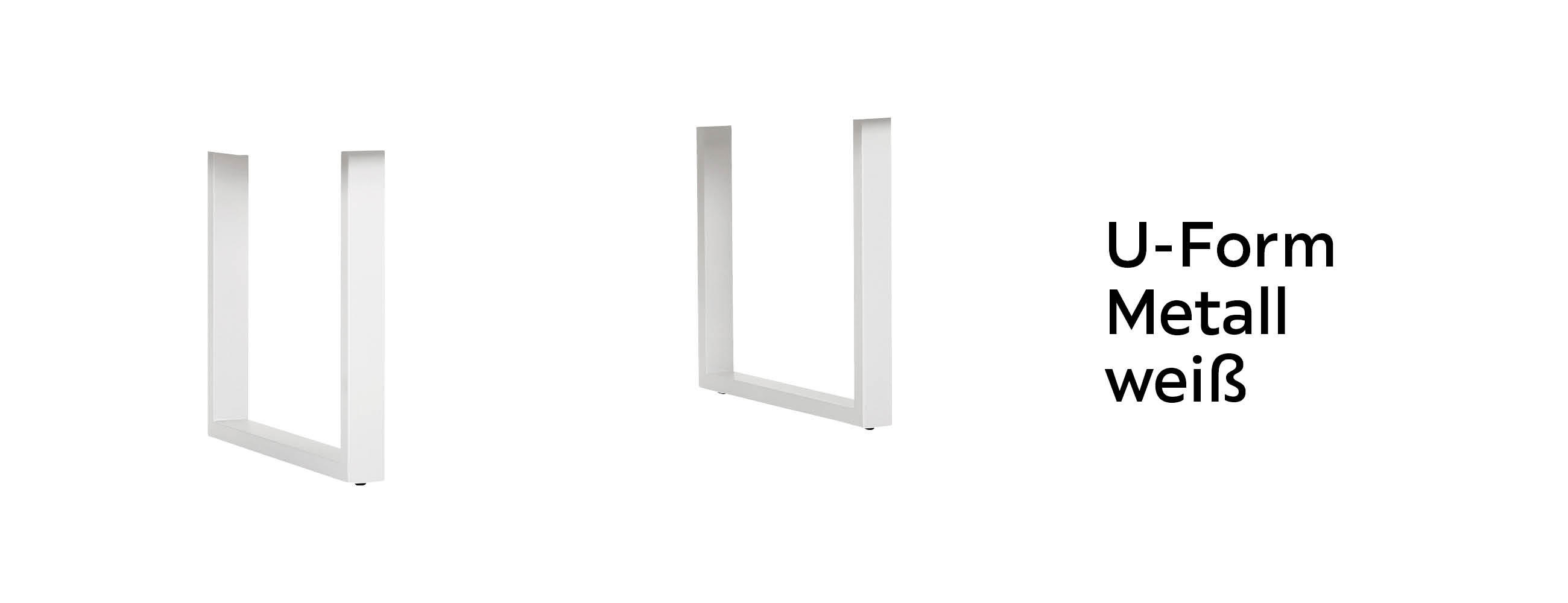 Tischgestell-U-form-Metall-weiss