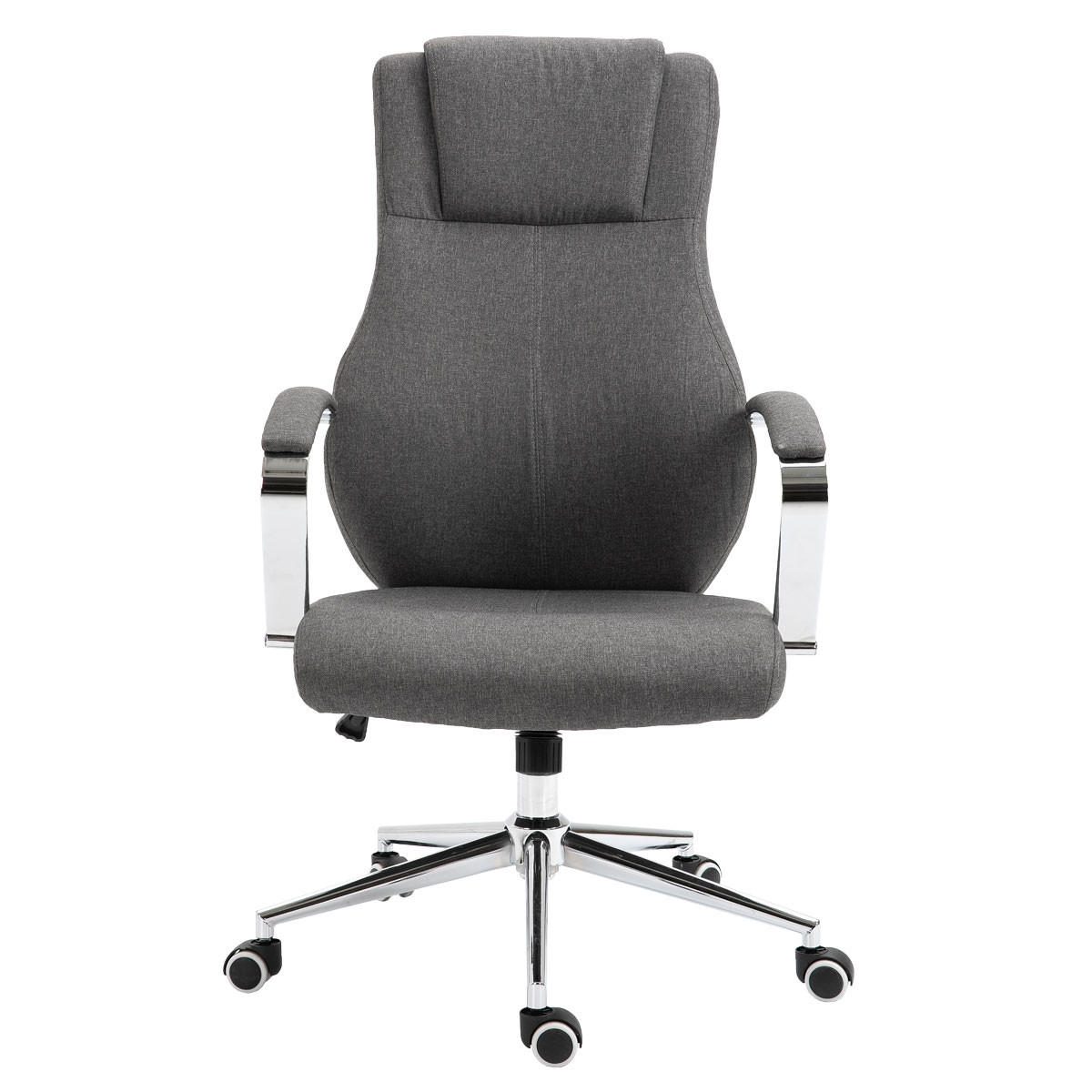DREHSTUHL MELLOW Stoffbezug Dunkelgrau - Dunkelgrau, Textil (64/113/56cm) - SVITA