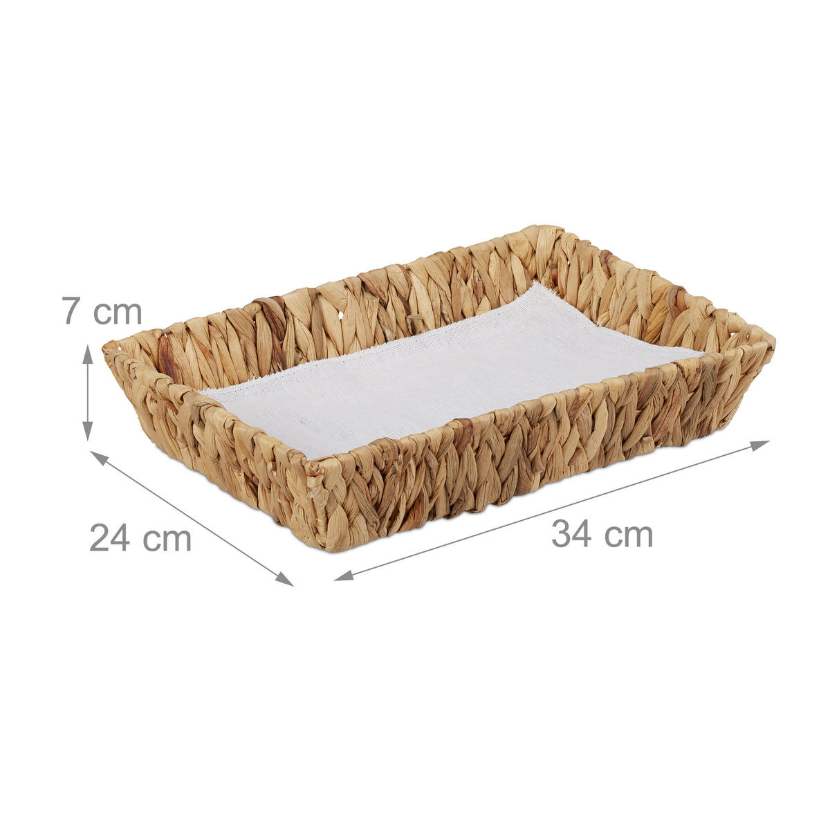 2XOBSTSCHALE - Multicolor, Textil (7cm) - Relaxdays