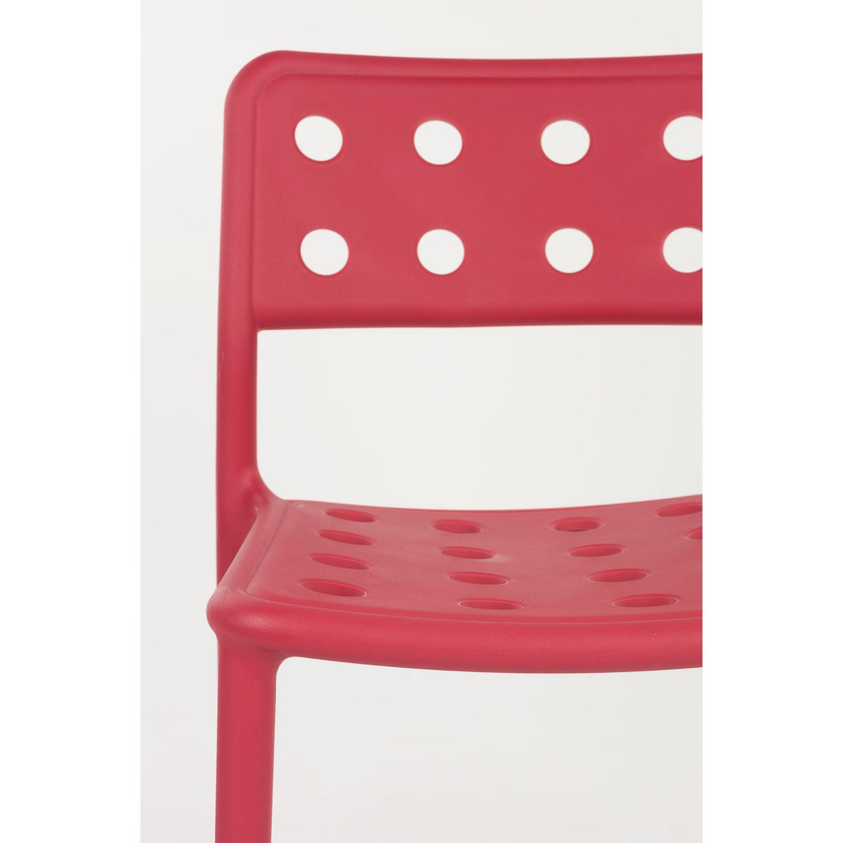 ESSZIMMERSTUHL Serra Rot - 4 er Set - Rot, Kunststoff (45.5/80/53cm) - Housecraft Living