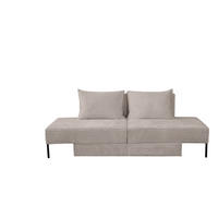 SOFA Mit Schlaffunktion MOOKA 4in1-Multifunktions-System Stoff Velo Beige - Beige, Holz/Textil (240/87/103cm) - Kaiser Möbel