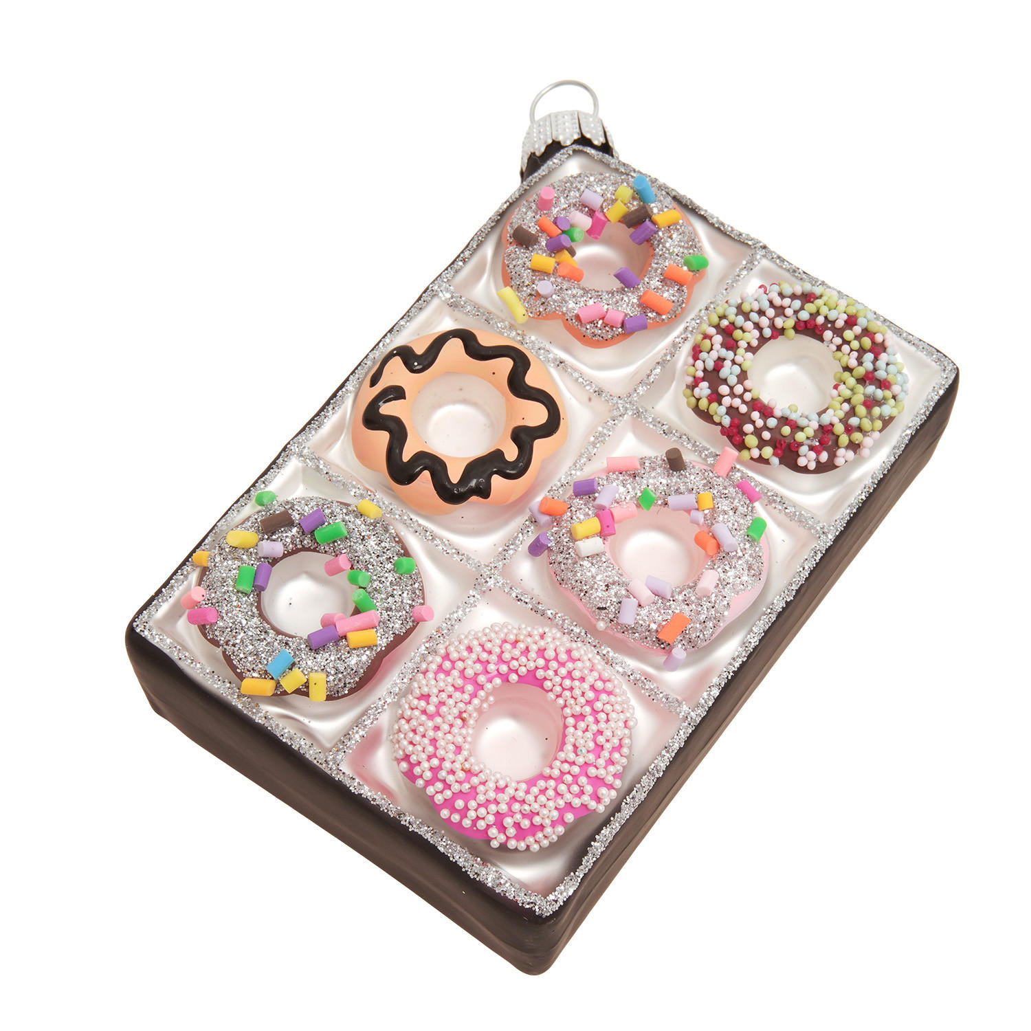 Krebs Glas Lauscha Christbaumschmuck Mehrfarbig 6x9x3 cm