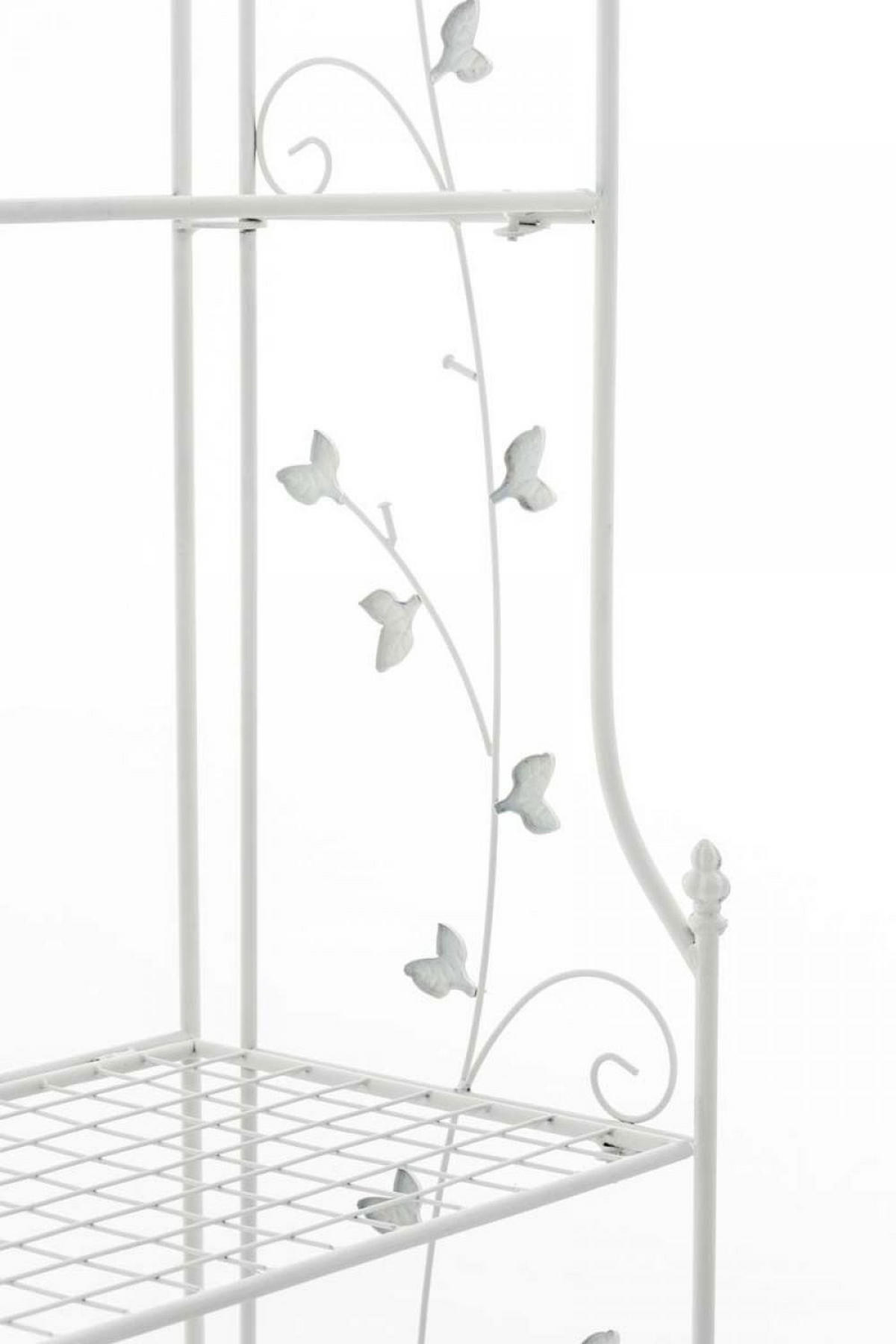 STANDREGAL Metall Weiß - Weiß, Metall (60/158/33cm) - CLP