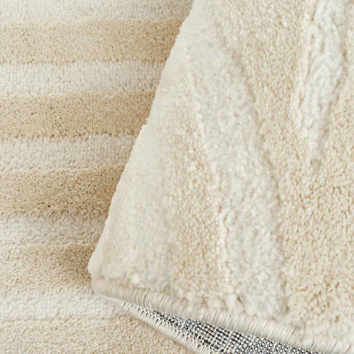 TEPPICH mit Bogenmuster in Creme Bianca 80x150 cm - Creme, Textil (80/150cm) - Nazar Rugs