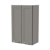 HÄNGESCHRANK Oslo W4/60 Weiß / Dust Grey Matt 60 / 32,5 / 96cm - Weiß/Grau, Holz/Holzwerkstoff (60/96/32.5cm) - Feldmann-Wohnen