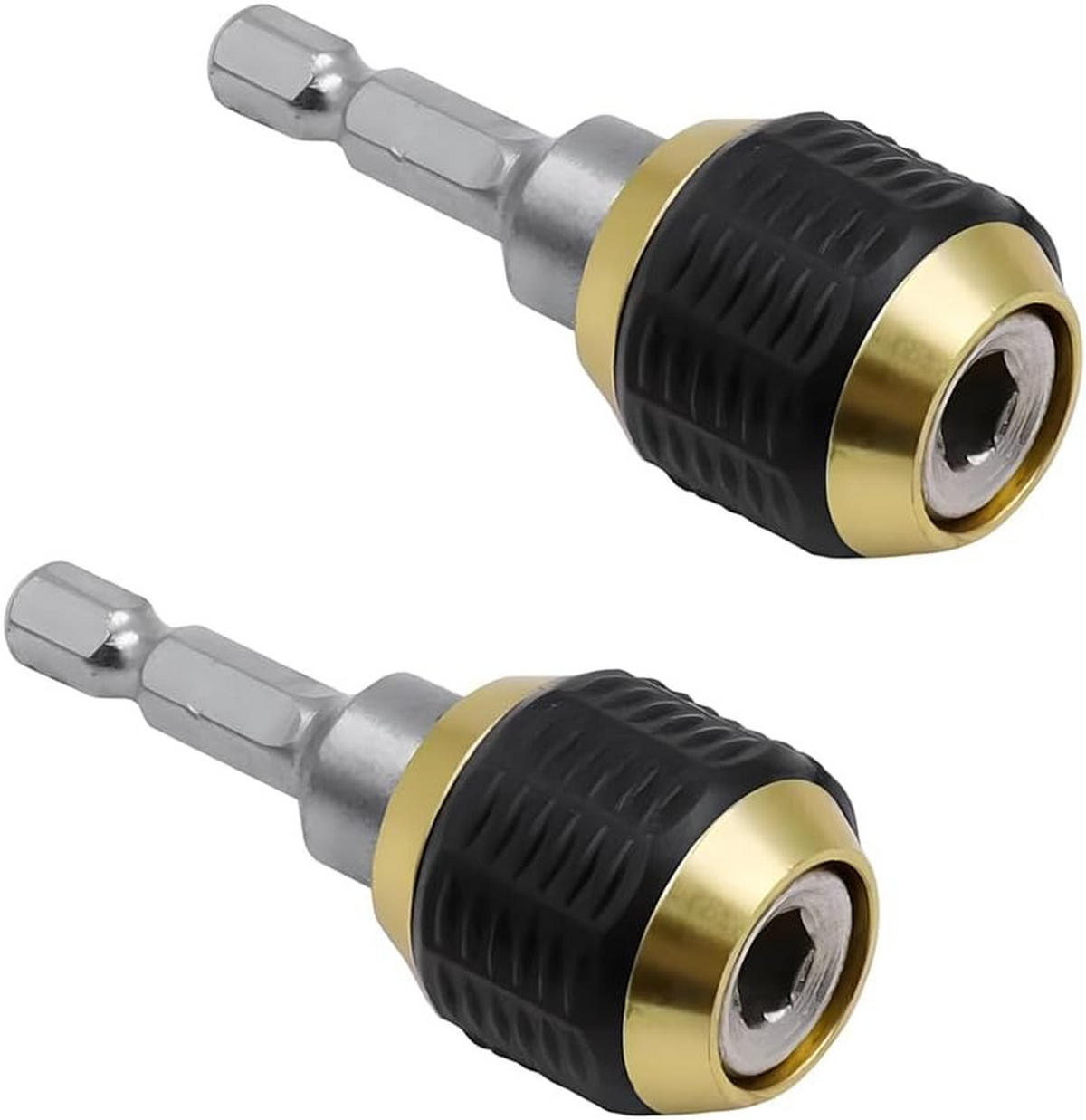 BOHRER – 2er-Pack – mit Sechskantschaft und Bohrfutteradapter - Schwarz, Metall (6/2.4/2.4cm) - DCA