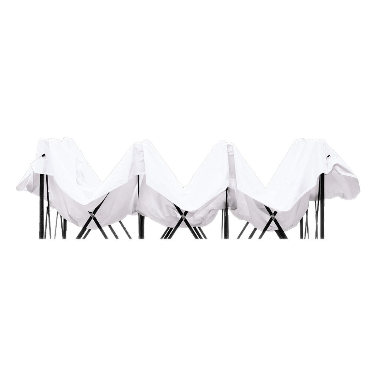 PAVILLONABDECKUNG Weiß 440/290/1 cm - Weiß, Kunststoff (450/1/300cm) - Mobili Rebecca