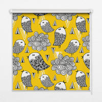 VNÚTORNÁ roleta - okenná roleta - roleta - 70x140 cm - Vtáky - sivá, plast (70/140/0.5cm) - TULUP