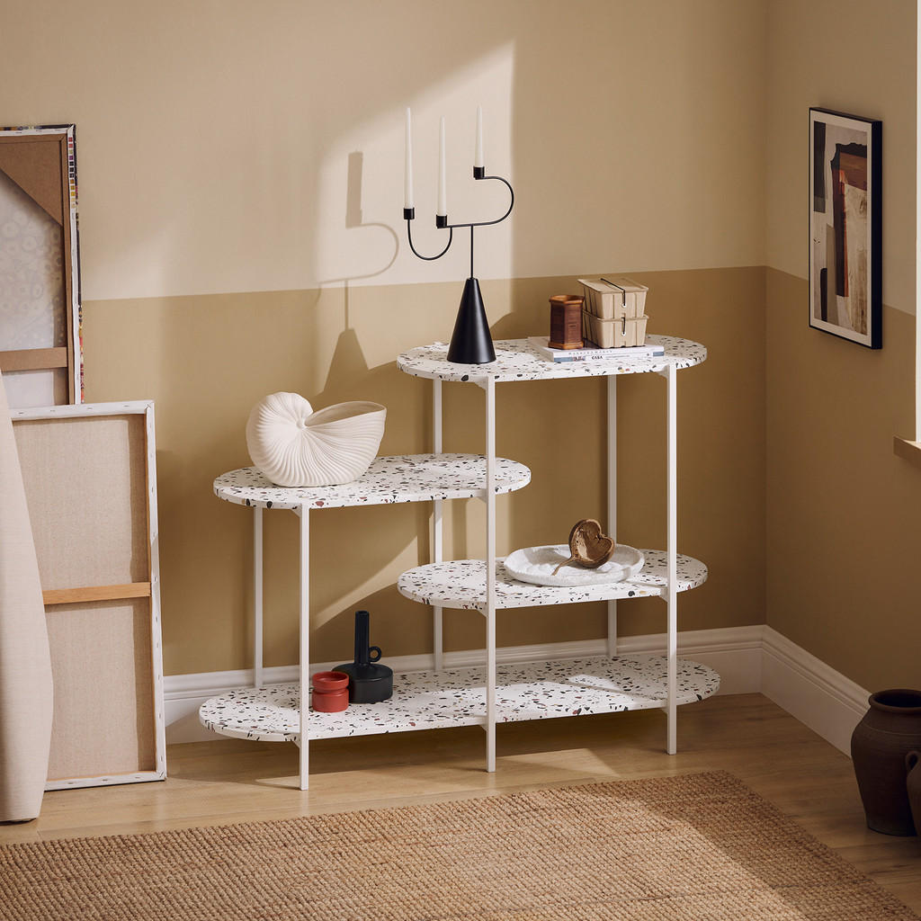 Thumbnail - SoBuy Standregal, Holzwerkstoff, Metall, 120x86x40 cm, Wohnzimmer, ,