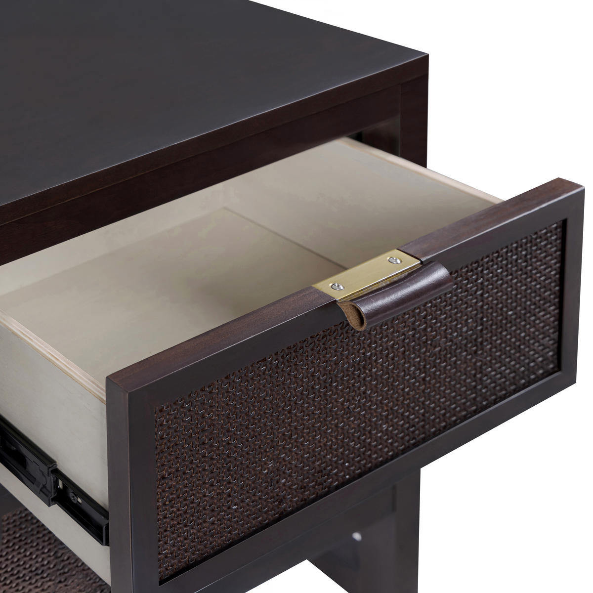 NACHTTISCH, 2 tiefe Schubladen, 51cm, Braun - Braun, Holz (51/61/41cm) - Teamson Home