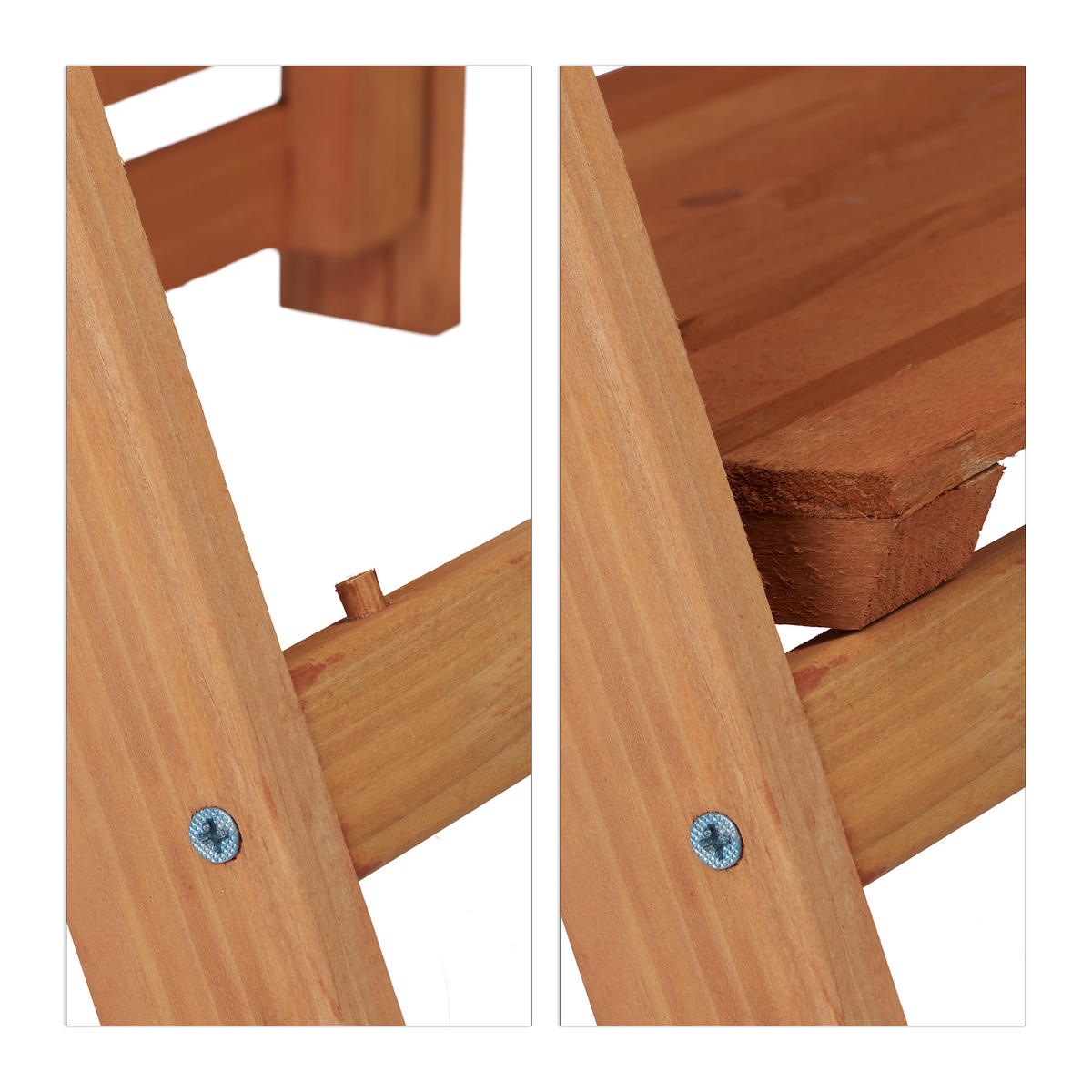 BLUMENTREPPE - Hellbraun, Holz (41/107.5/40cm) - Relaxdays