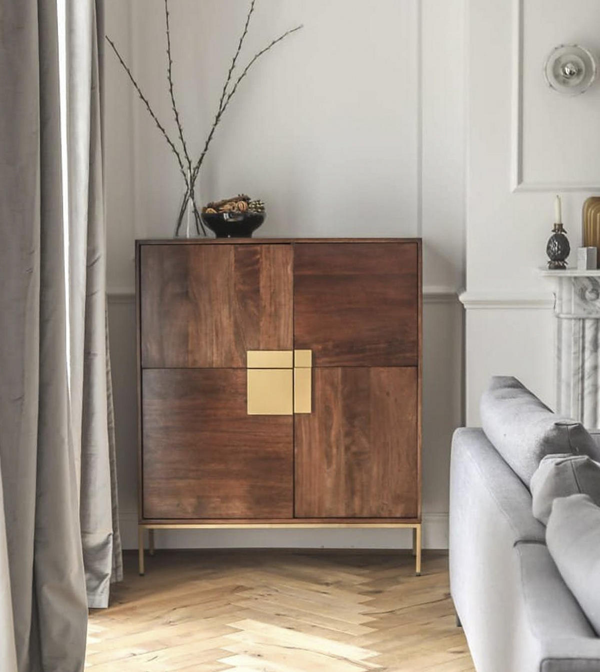 SIDEBOARD Ralf Mangoholz Braun 118x38x100cm - Braun, Holz (100/118/38cm) - DELUKE
