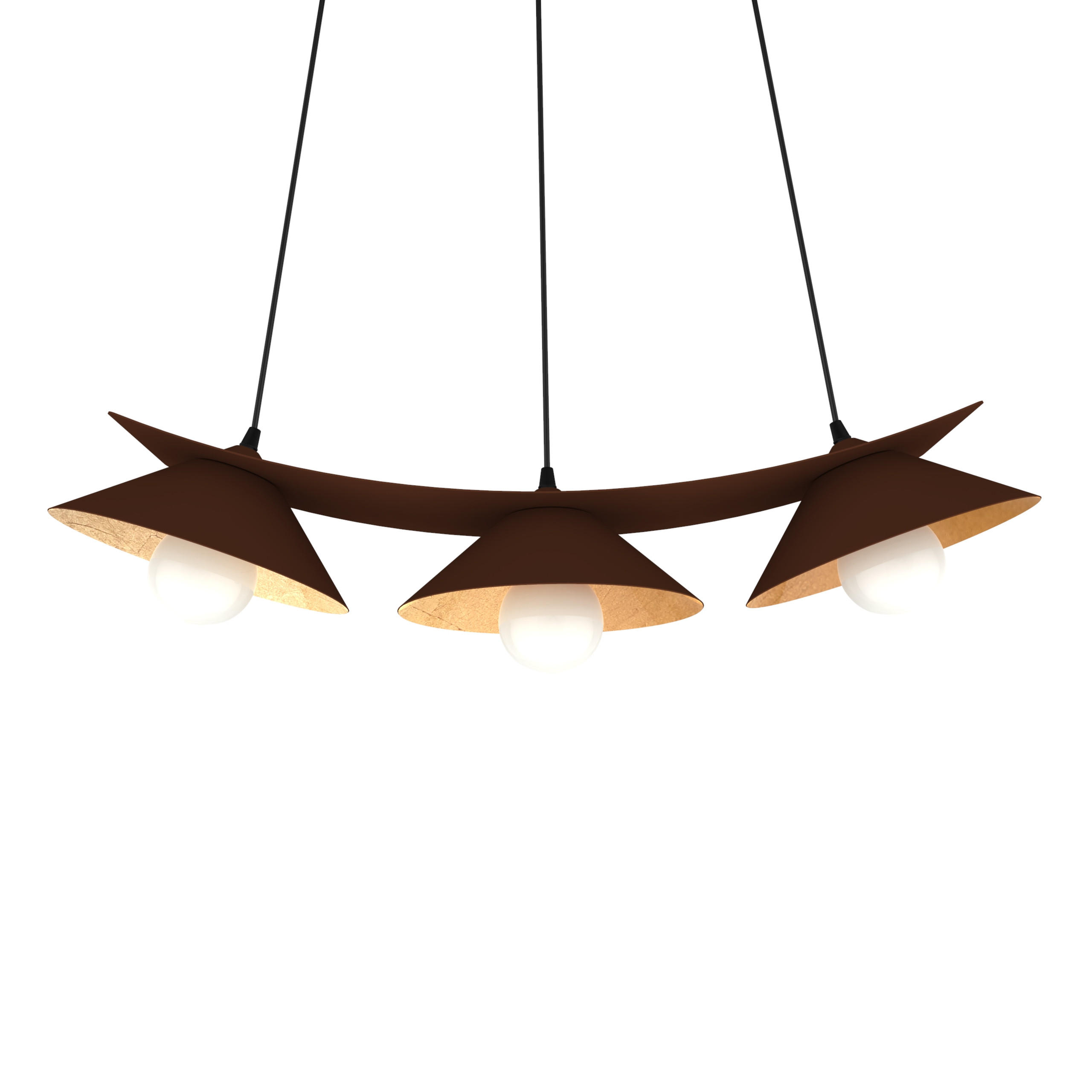 HÄNGELEUCHTE - Goldfarben, Metall (70/25/16cm) - Lumicom