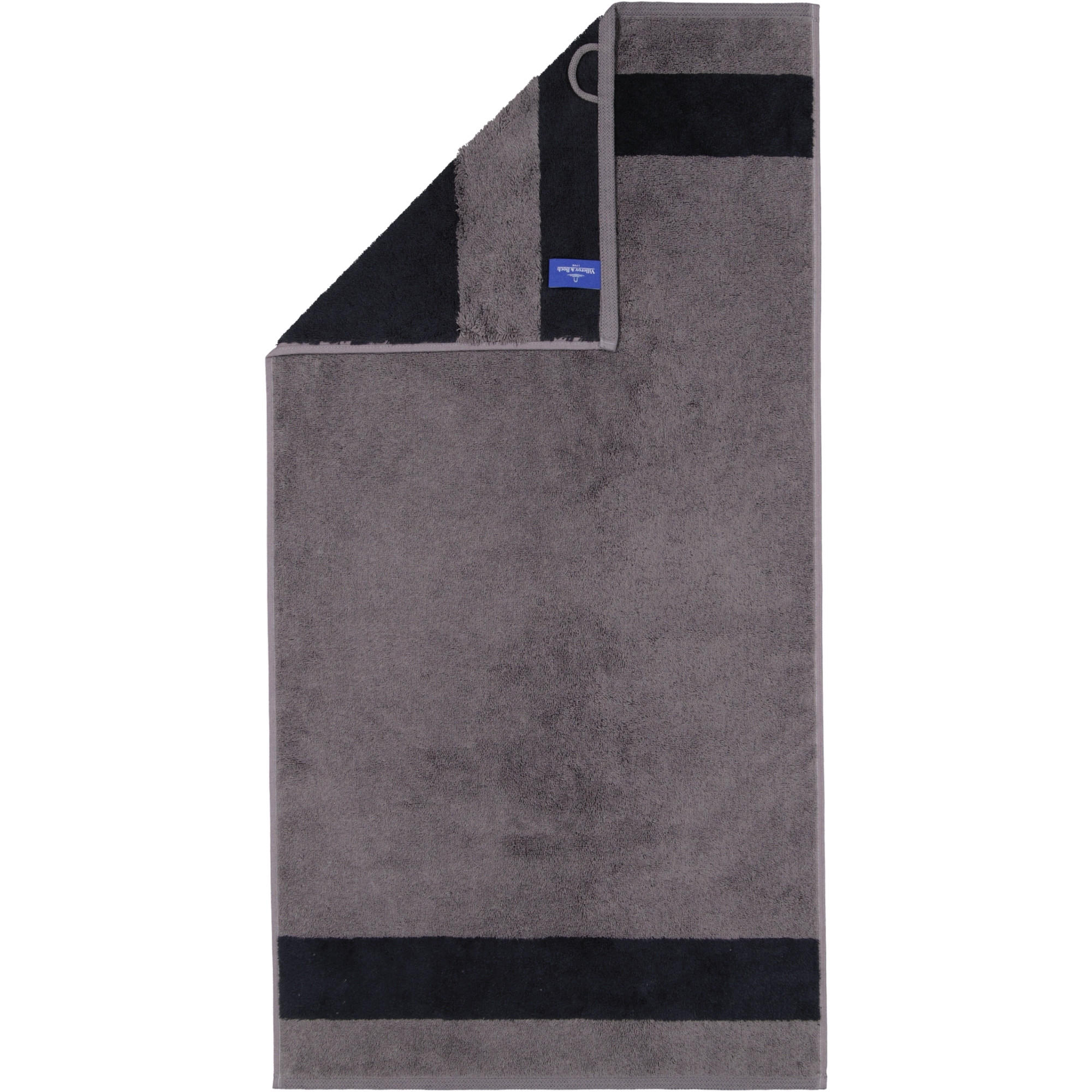 HANDTÜCHER LUXURY DOUBLE 2560 GRAPHITE - 79 - Grau, Textil (50/100cm) - Zöllner