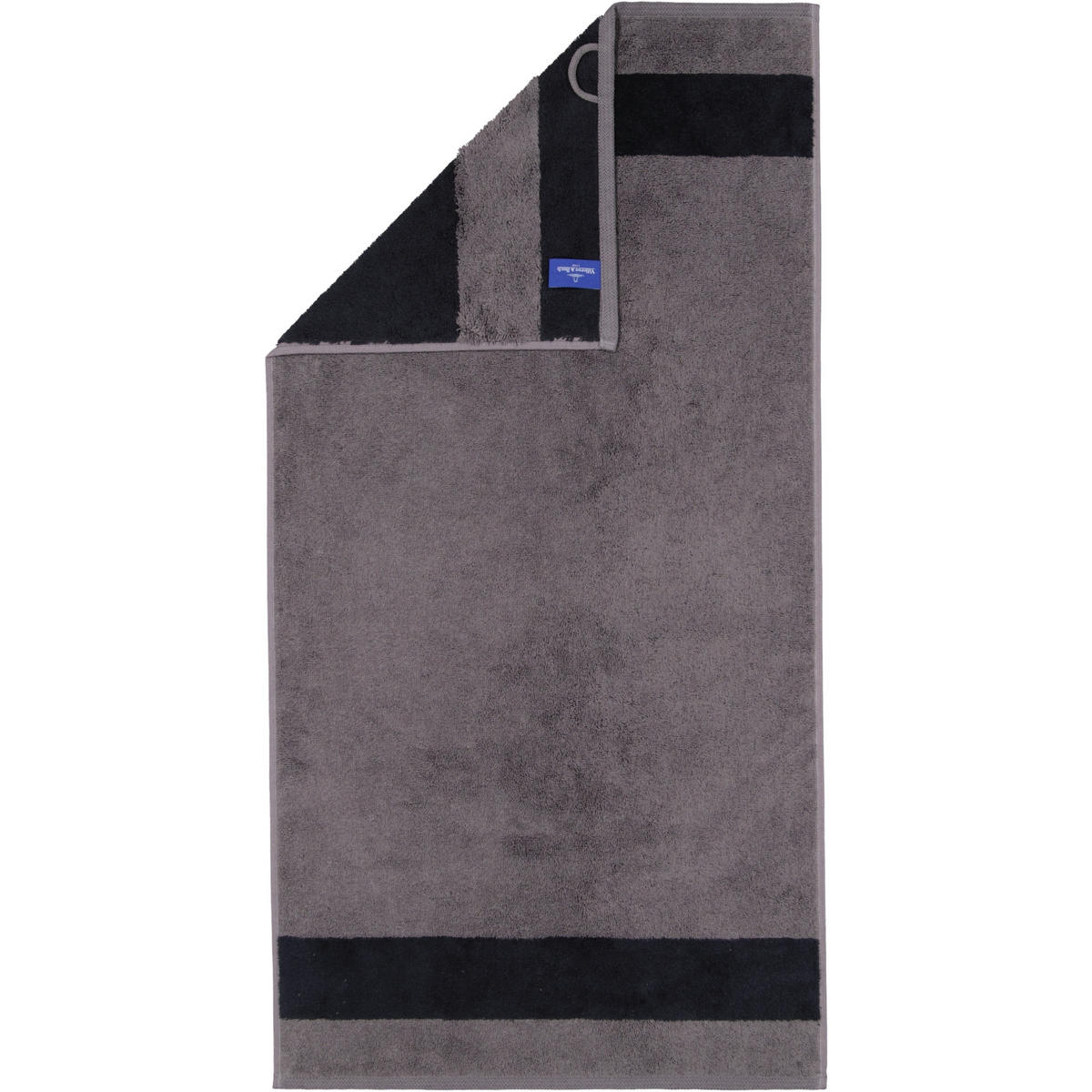 HANDTÜCHER LUXURY DOUBLE 2560 GRAPHITE - 79 - Grau, Textil (50/100cm) - Zöllner