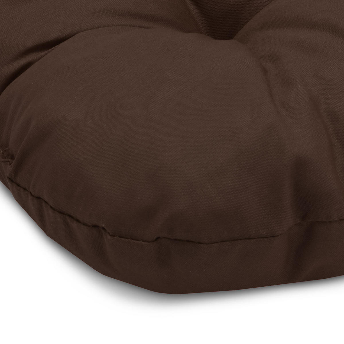 STUHLKISSEN Lisa 40/40/8 cm Schokobraun 4tlg - Dunkelbraun, Textil (40/40cm) - Beautissu 