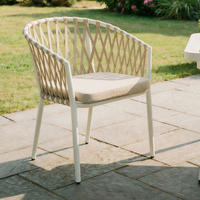 GARTENSTÜHLE SUNNY 6ER-SET - Weiß, Textil/Metall (56/78/62cm) - IDIMEX