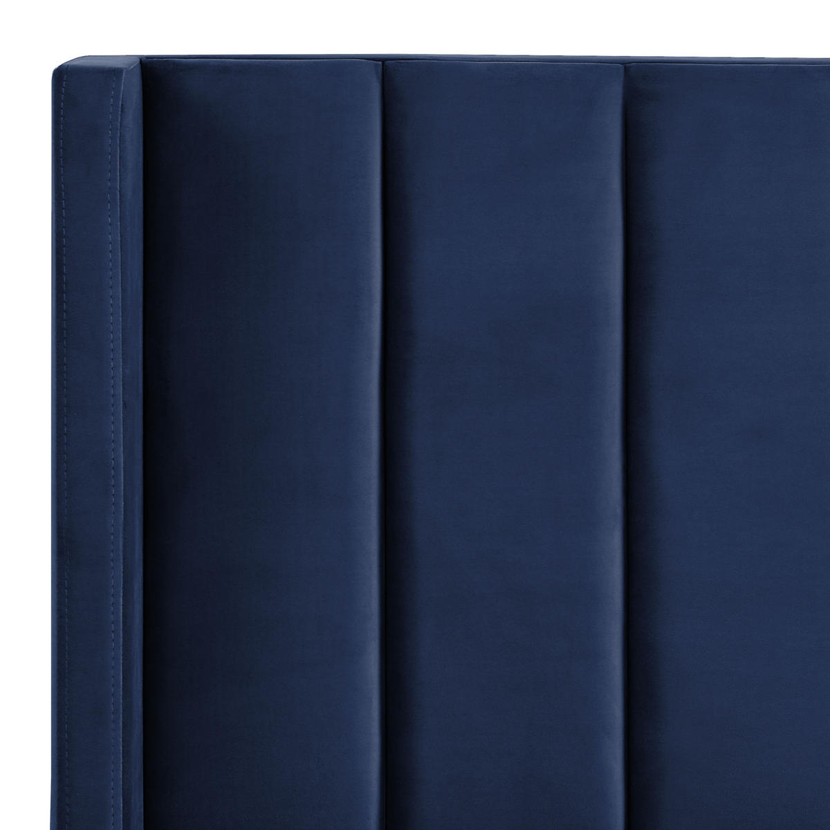 BETT mit Lattenrost 160x200 cm Blau Villette - Blau, Textil (160/200cm) - Beliani