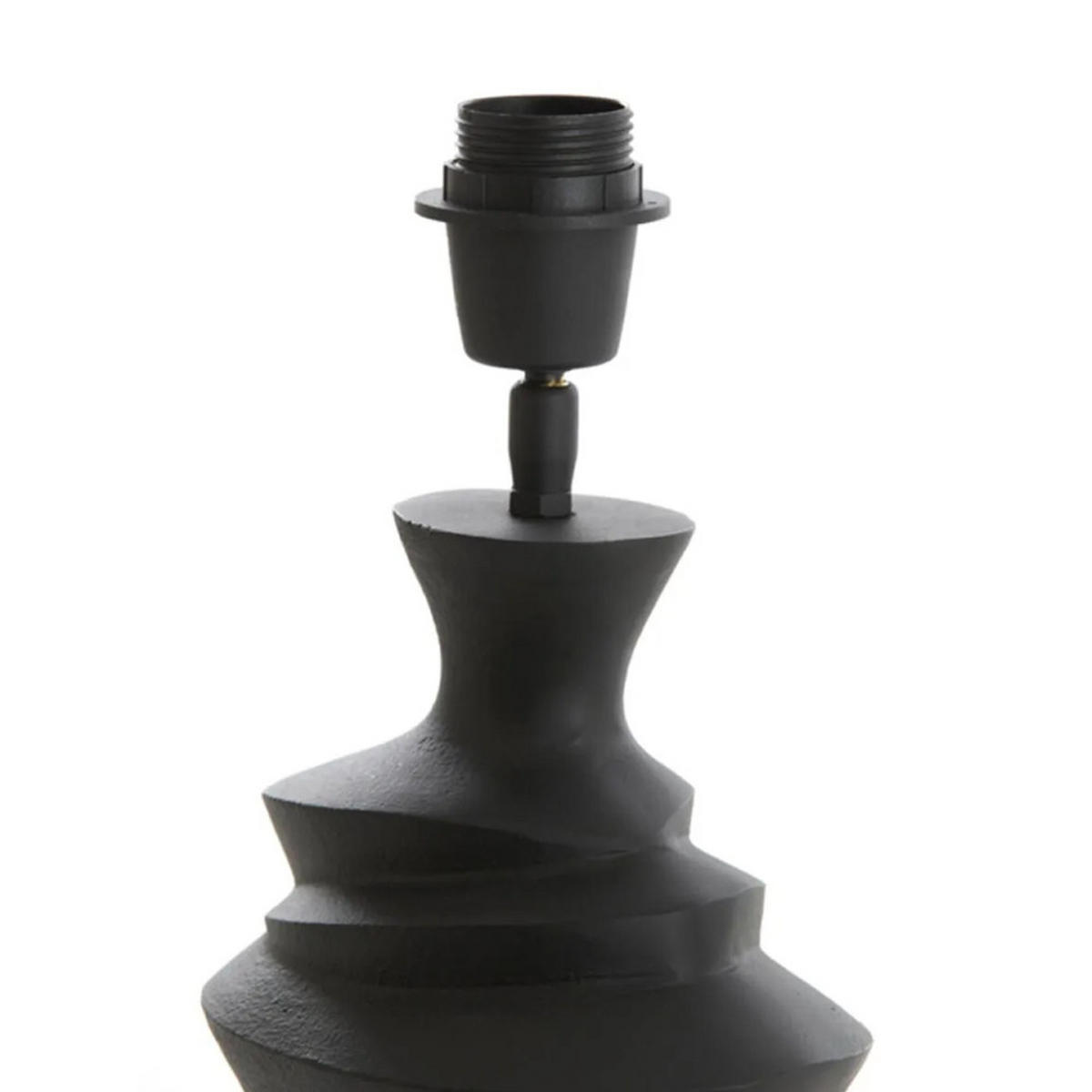 LEUCHTENFUSS SHARON 21x14x41 cm, Metall, Schwarz - Schwarz, Keramik (21/14/41cm) - Light & Living