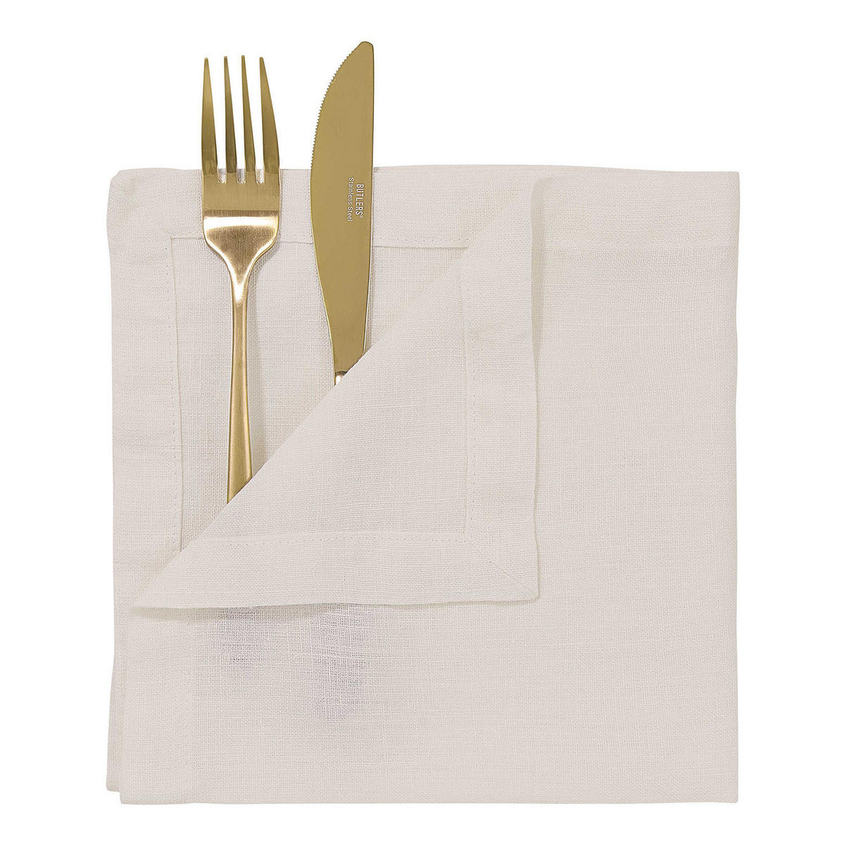 SERVIETTE Riga - Braun, Textil (42/42cm) - Butlers