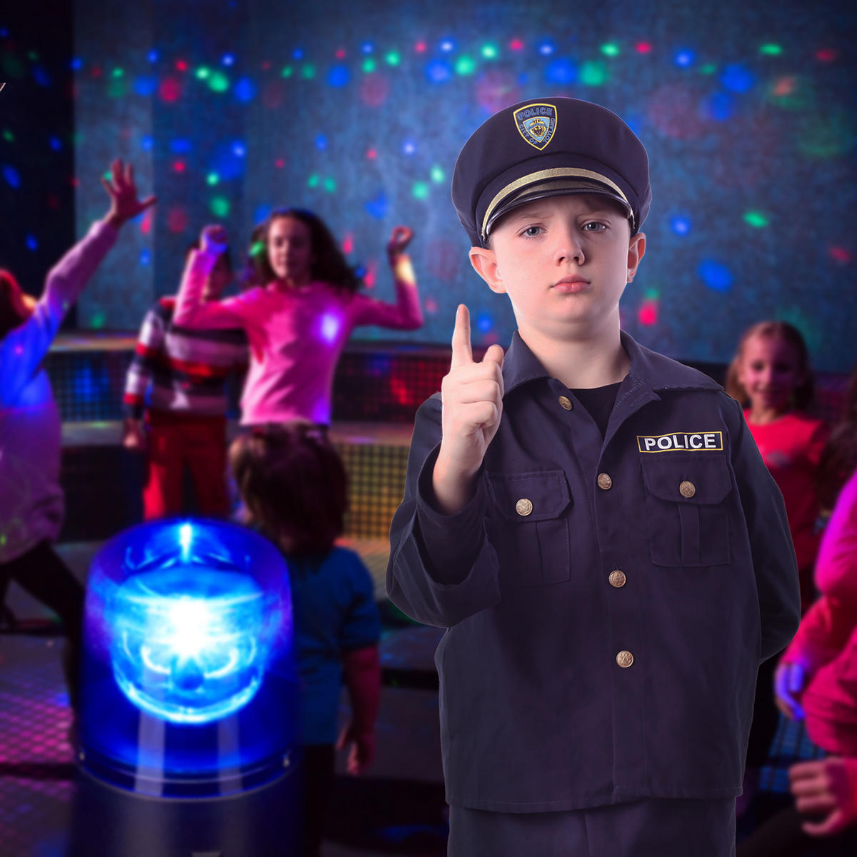 2XBLAULICHT - Multicolor, Kunststoff (9.5/11.5/9.5cm) - Relaxdays